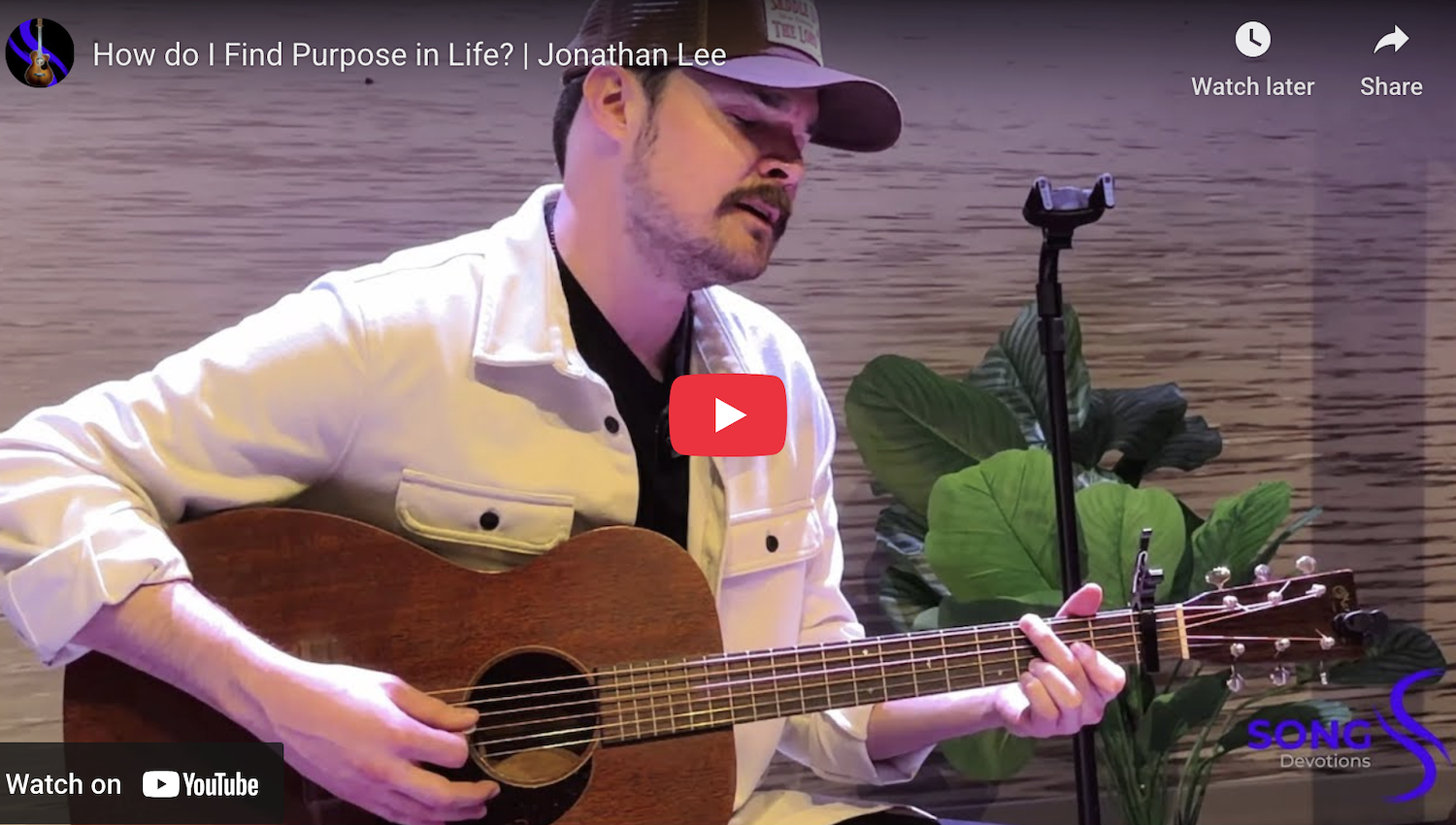 Watch Jonathan Lee's testimony on purpose
